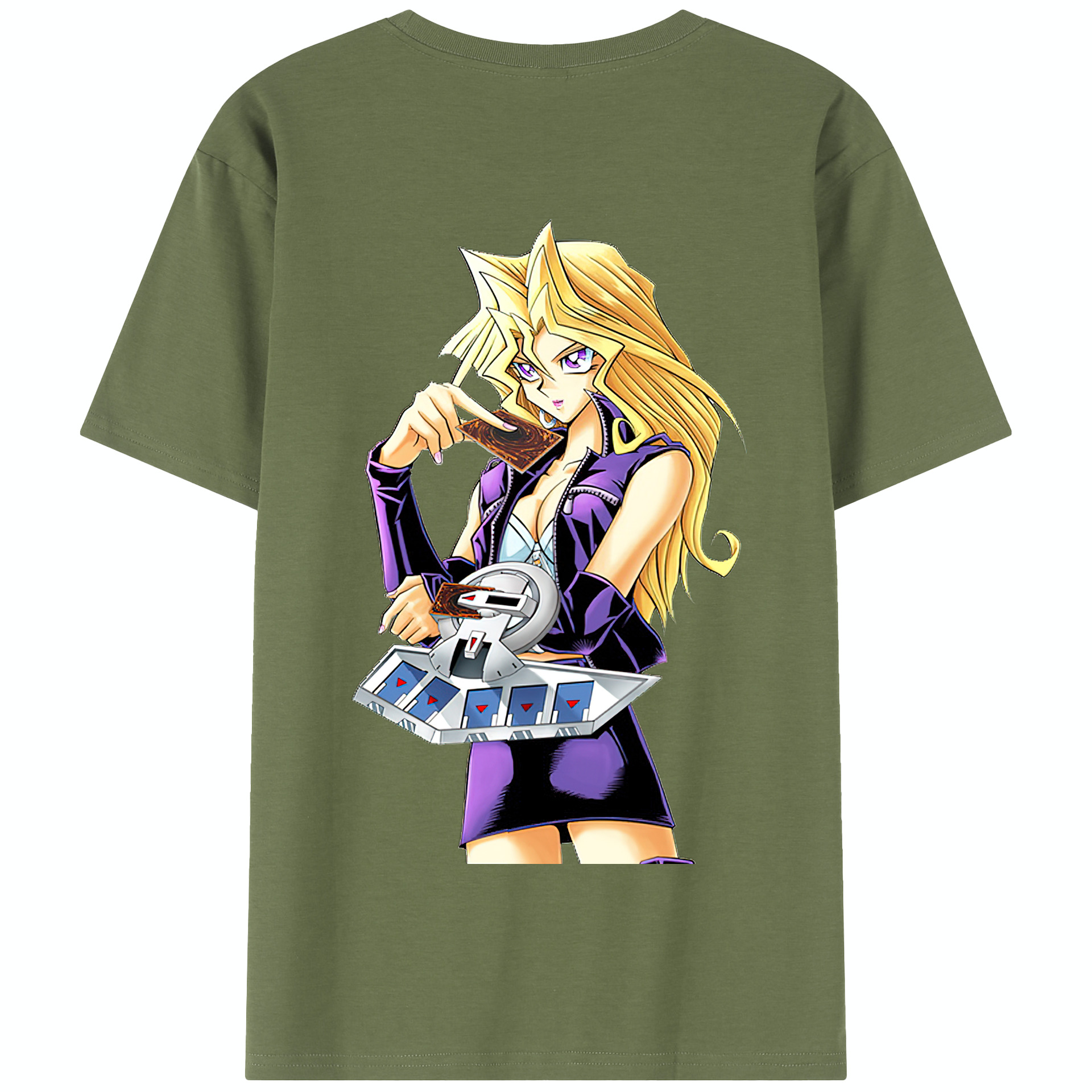 （画像用） 遊☆戯☆王 Yu-Gi-Oh! 綿100％半袖Tシャツ（背面プリント）